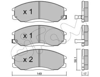 Cifam 822-364-0 Brake pads Cifam 822-364-0 Brake pads