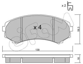 Cifam 822-399-0 Brake pads