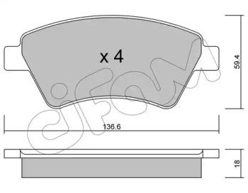 Cifam 822-544-0 Колодки гальмівні