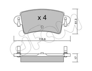 Cifam 822-546-0 Brake pads Cifam 822-546-0 Brake pads