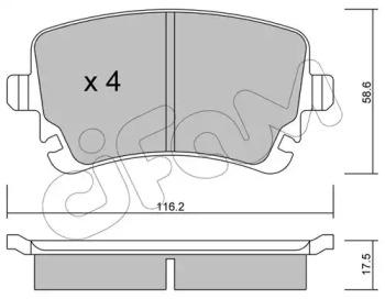 Cifam 822-554-2 Brake pads