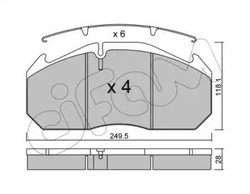 Cifam 822-586-0 Brake pads