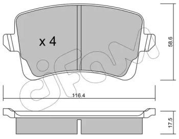Cifam 822-776-0 Brake pads
