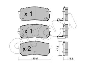 Cifam 822-786-0 Brake pads