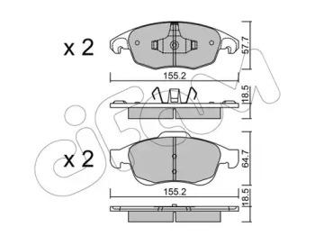 Cifam 822-800-0 Колодки гальмівні