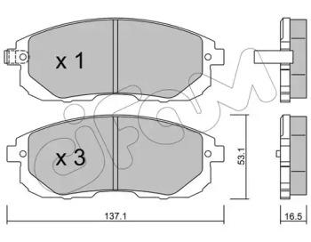 Cifam 822-876-0 Brake pads Cifam 822-876-0 Brake pads