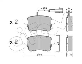 Cifam 822-895-0 Колодки гальмівні