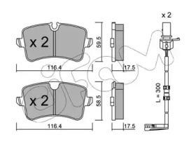 Cifam 822-955-1K Brake pads Cifam 822-955-1K Brake pads