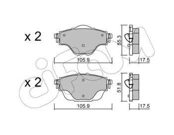 Cifam 822-988-0 Brake pads Cifam 822-988-0 Brake pads