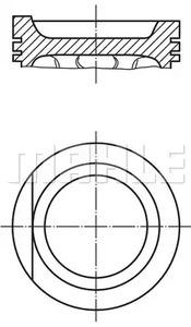 Mahle Original 034 78 00 Поршень Mahle Original 034 78 00 Поршень