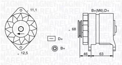 Magneti Marelli 063321021010 Alternator assy Magneti Marelli 063321021010 Alternator assy