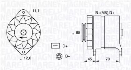 Magneti Marelli 063321062010 Alternator assy Magneti Marelli 063321062010 Alternator assy