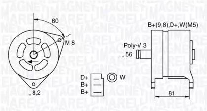 Magneti Marelli 063324145010 Генератор