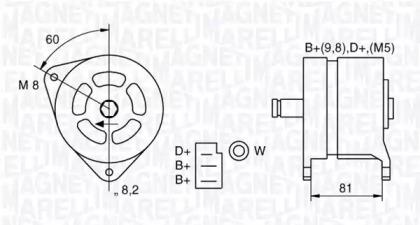 Magneti Marelli 063324157010 Генератор Magneti Marelli 063324157010 Генератор