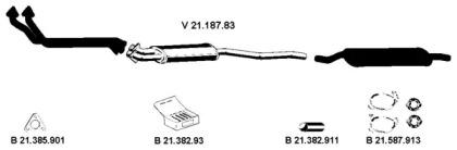 Eberspacher 212026 Schalldaempfer Eberspacher 212026 Schalldaempfer