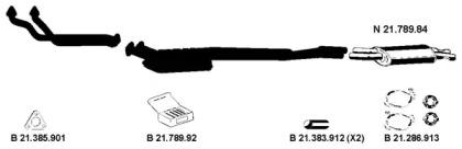 Eberspacher 212038 Schalldaempfer Eberspacher 212038 Schalldaempfer