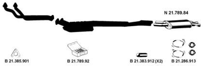 Eberspacher 212042 Глушник вихлопних газів кінцевий Eberspacher 212042 Глушник вихлопних газів кінцевий