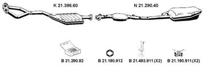 Eberspacher 212051 Schalldaempfer Eberspacher 212051 Schalldaempfer