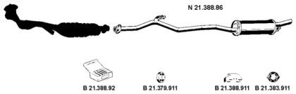 Eberspacher 212070 Глушник вихлопних газів кінцевий Eberspacher 212070 Глушник вихлопних газів кінцевий