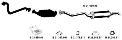 Eberspacher 212076 Глушник вихлопних газів кінцевий Eberspacher 212076 Глушник вихлопних газів кінцевий
