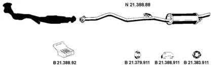Eberspacher 212077 Глушник вихлопних газів кінцевий Eberspacher 212077 Глушник вихлопних газів кінцевий