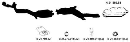 Eberspacher 212092 Schalldaempfer Eberspacher 212092 Schalldaempfer