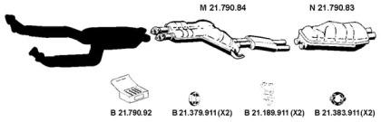 Eberspacher 212104 Schalldaempfer Eberspacher 212104 Schalldaempfer