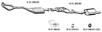 Eberspacher 212109 Schalldaempfer Eberspacher 212109 Schalldaempfer