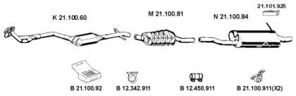 Eberspacher 212113 Глушник вихлопних газів кінцевий