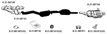 Eberspacher 212148 Schalldaempfer Eberspacher 212148 Schalldaempfer