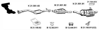 Eberspacher 212189 Schalldaempfer Eberspacher 212189 Schalldaempfer