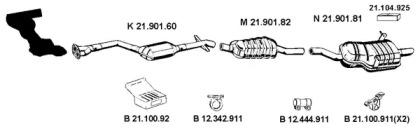 Eberspacher 212190 Schalldaempfer Eberspacher 212190 Schalldaempfer
