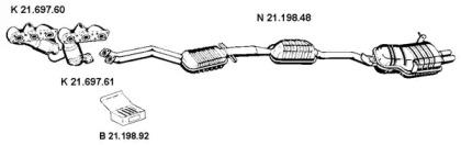 Eberspacher 212202 Schalldaempfer Eberspacher 212202 Schalldaempfer