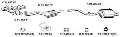 Eberspacher 212214 Schalldaempfer Eberspacher 212214 Schalldaempfer