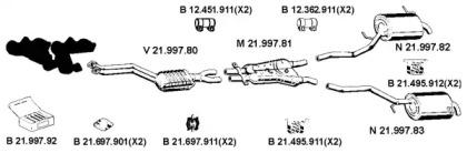 Eberspacher 212231 Schalldaempfer Eberspacher 212231 Schalldaempfer