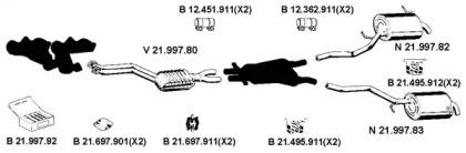Eberspacher 212232 Schalldaempfer Eberspacher 212232 Schalldaempfer
