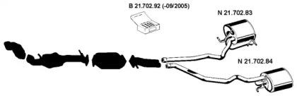 Eberspacher 212289 Глушник вихлопних газів кінцевий