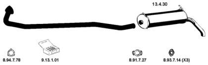 Eberspacher 222007 Schalldaempfer Eberspacher 222007 Schalldaempfer