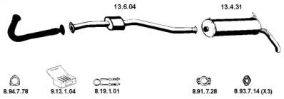 Eberspacher 222015 Schalldaempfer Eberspacher 222015 Schalldaempfer