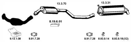 Eberspacher 222033 Schalldaempfer Eberspacher 222033 Schalldaempfer