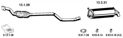 Eberspacher 222036 Schalldaempfer Eberspacher 222036 Schalldaempfer
