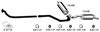 Eberspacher 222042 Schalldaempfer