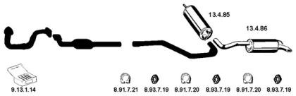 Eberspacher 222043 Schalldaempfer