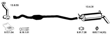 Eberspacher 222225 Schalldaempfer Eberspacher 222225 Schalldaempfer