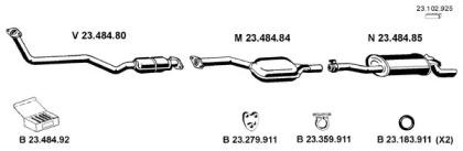 Eberspacher 232002 Schalldaempfer Eberspacher 232002 Schalldaempfer