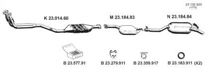Eberspacher 232081 Schalldaempfer