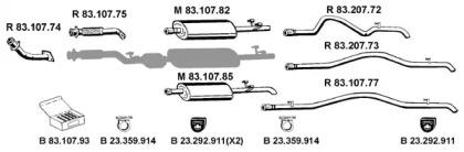 Eberspacher 232353 Schalldaempfer