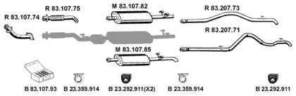 Eberspacher 232359 Schalldaempfer