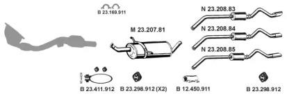 Eberspacher 232363 Schalldaempfer
