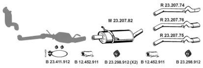 Eberspacher 232366 Schalldaempfer Eberspacher 232366 Schalldaempfer